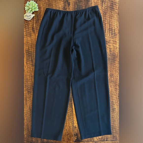 Eileen Fisher | 100% Merino Wool Black Dress Pants - Picture 1 of 5